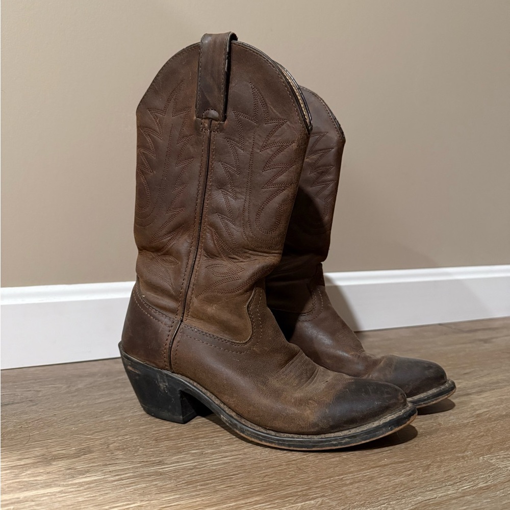 Vintage Durango Leather Cowboy Boots